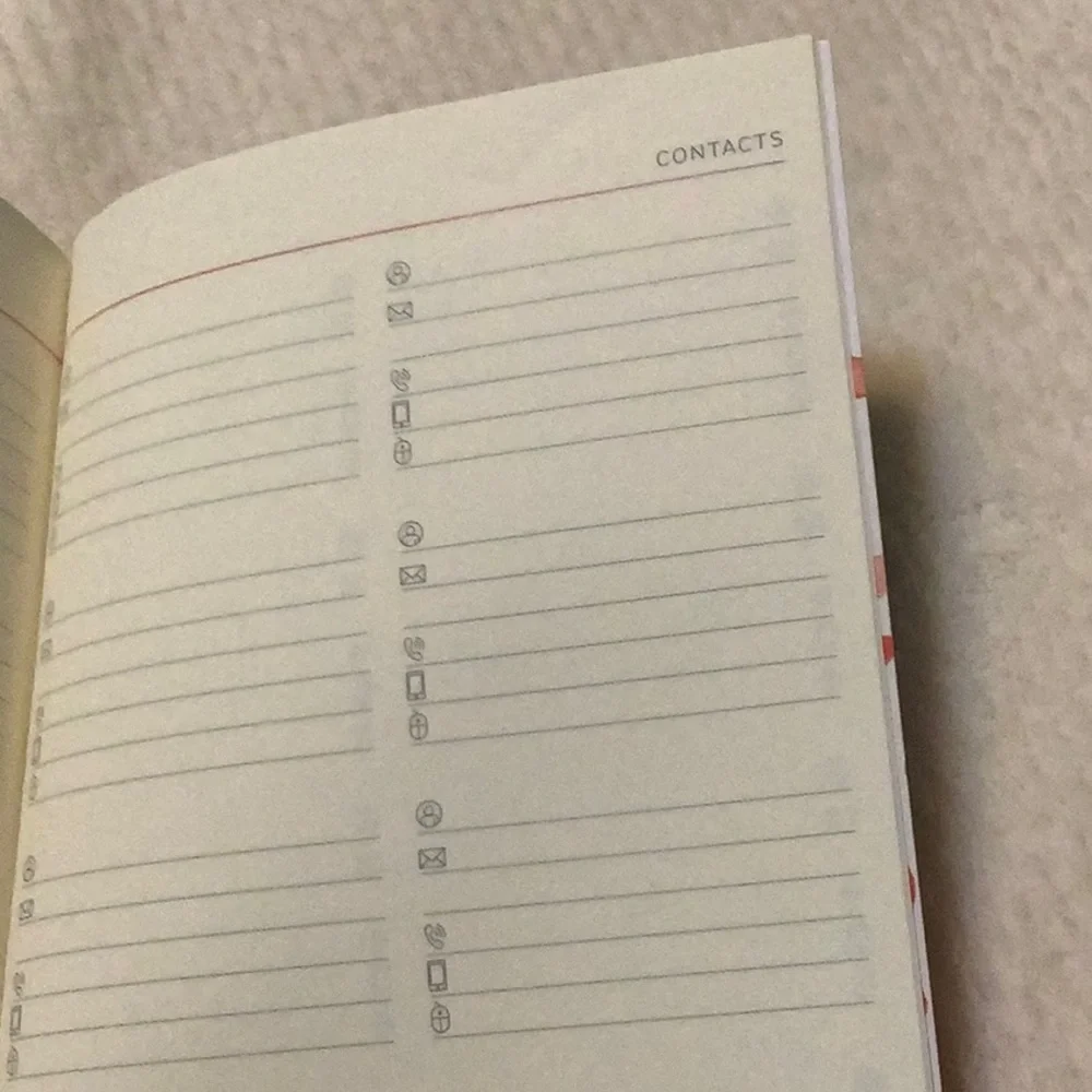 🆕 ~ Undated START WHERE YOU ARE week-at-a-glance Diary planner Agenda